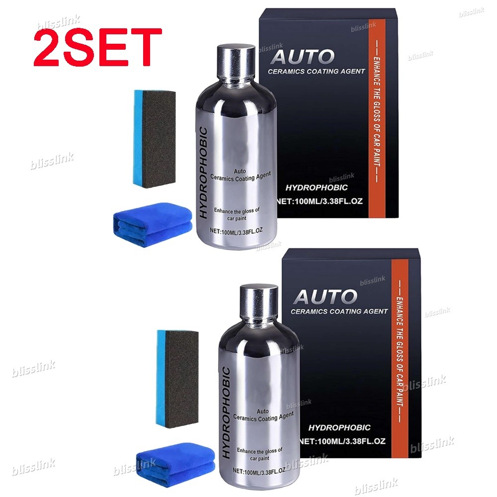 2SET Auto Ceramics Coating Light Ceramic Coating for Cars 100ML USA