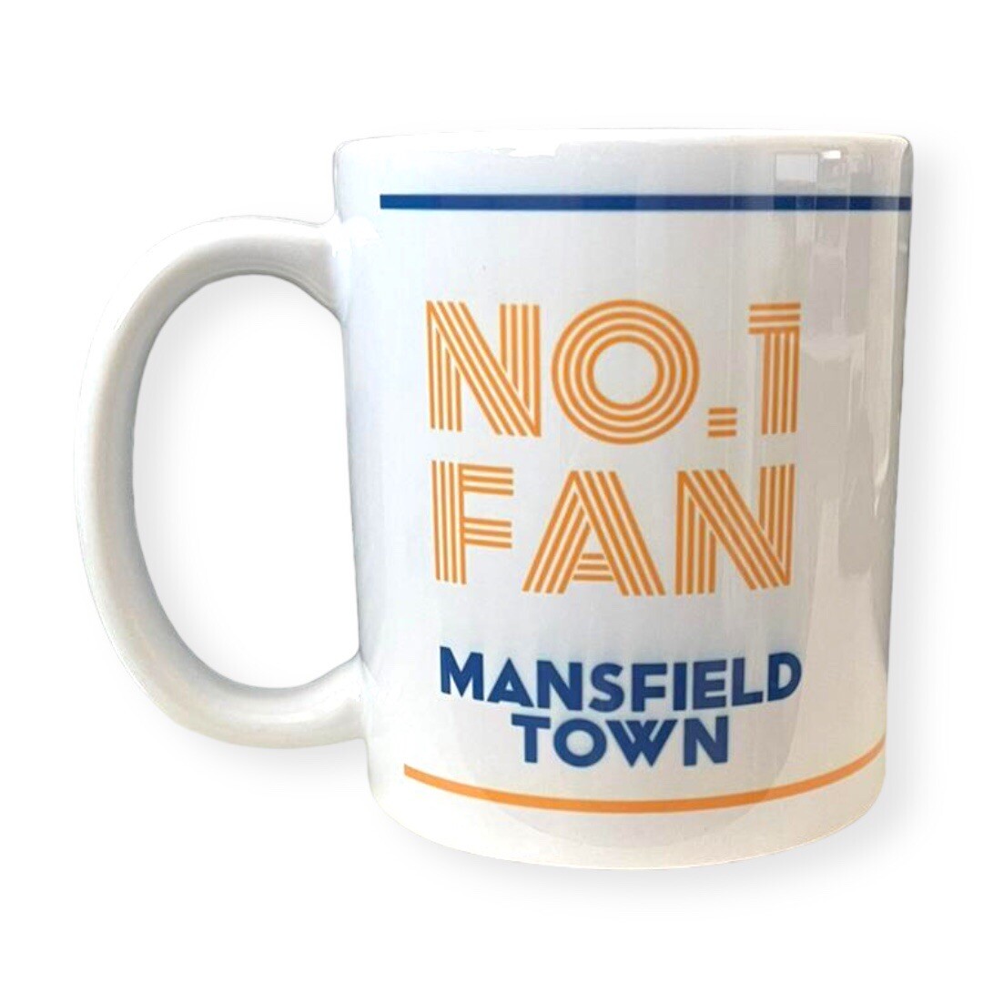 Mansfield Town Cup Mug Tea Coffee Number 1 Fan Novelty Gift Idea Fan Birthday