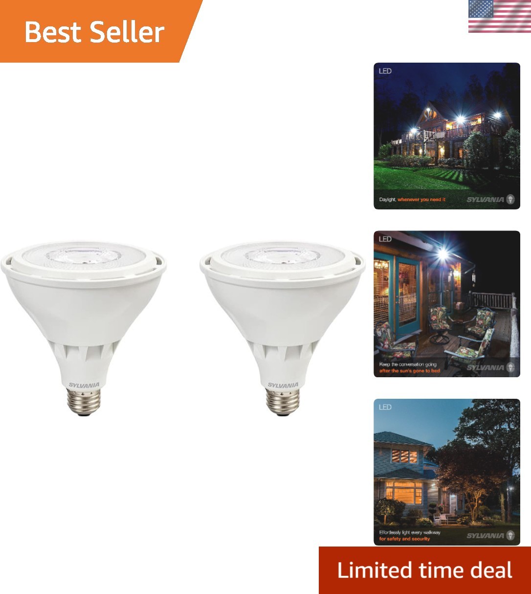 Sylvania Night Chaser LED Light Bulb, 250W = 23W, 22 , Dimmable, Super Bright... Sylvania Night Chaser LED Light Bulb, 250W = 23W, 22 , Dimmable, Super Bright...