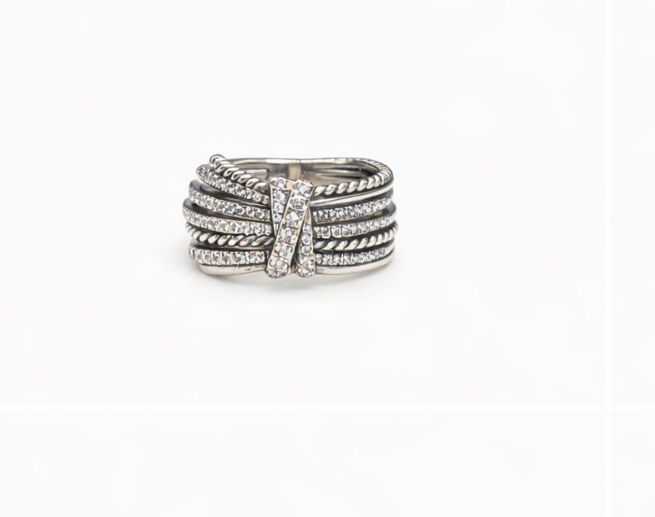 David Yurman Sterling Silver 925 Pave Angelica Ring Size 6 David Yurman Sterling Silver 925 Pave Angelica Ring Size 6