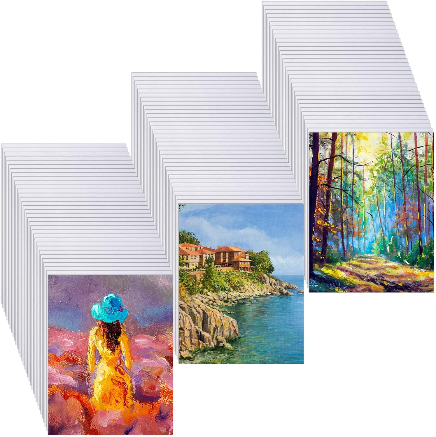 100 Pcs Sublimation Blanks 8.5 X 11 Inch Printable Sheets DIY Craft Set Pack Kit