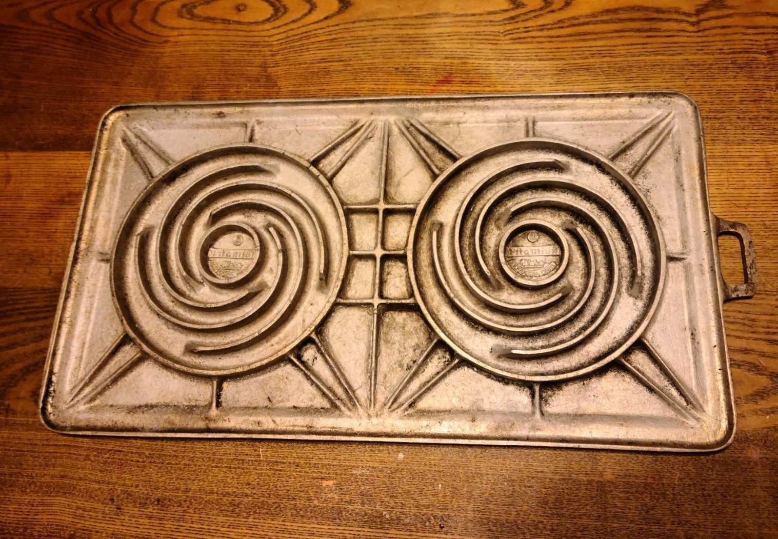 Vintage Vitamium Ware Cast Aluminum Camp Griddle Stove Vintage Camping