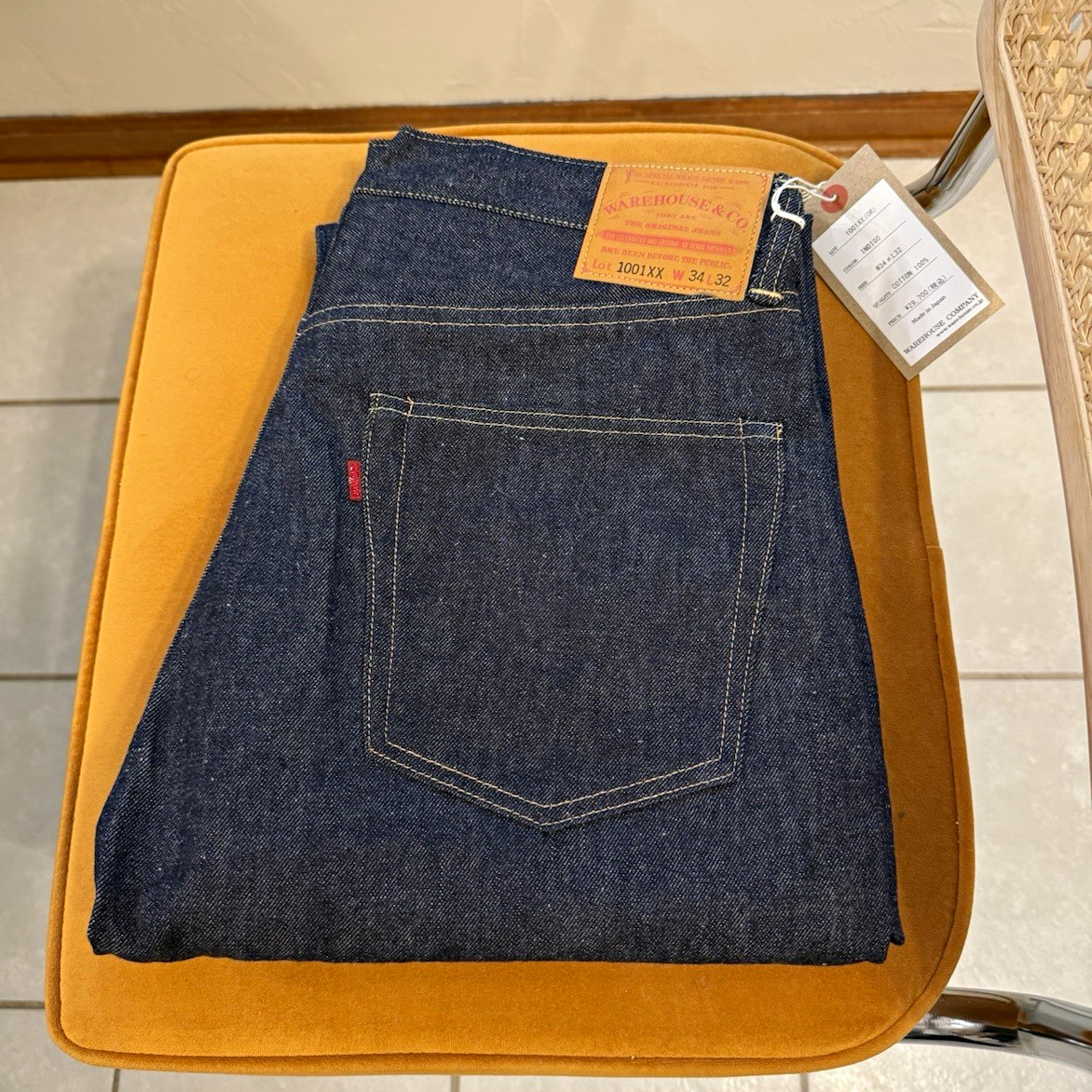 Warehouse & Co. Men\'s 1001xx Indigo Raw Denim Unworn BNWT Straight Leg Jeans Warehouse & Co. Men\'s 1001xx Indigo Raw Denim Unworn BNWT Straight Leg Jeans