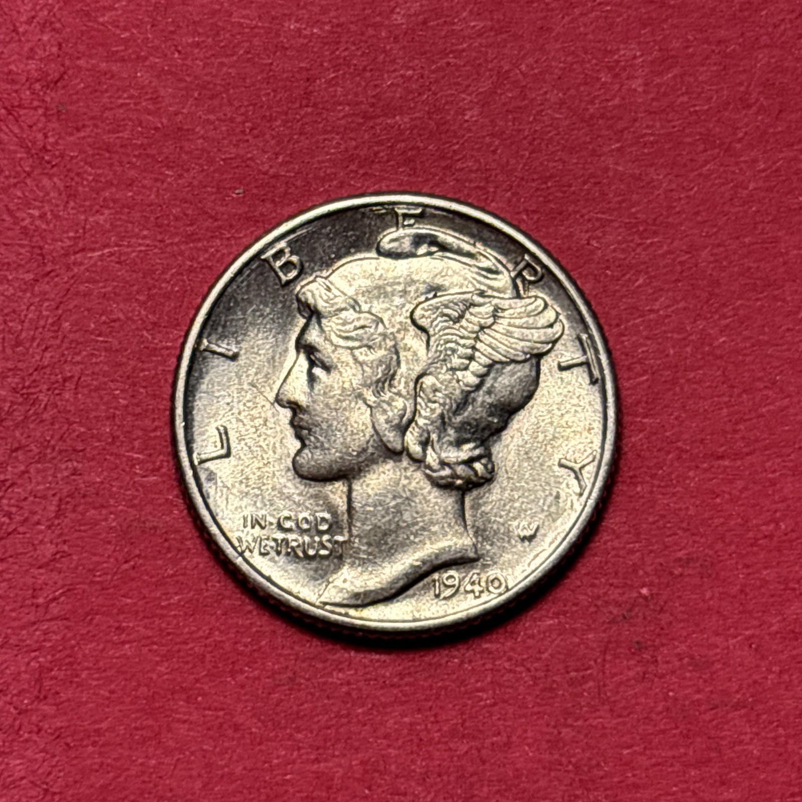 (1) Beautiful Vintage 1940-P Mercury Dime BU-BRILLIANT UNCIRCULATED (1) Beautiful Vintage 1940-P Mercury Dime BU-BRILLIANT UNCIRCULATED