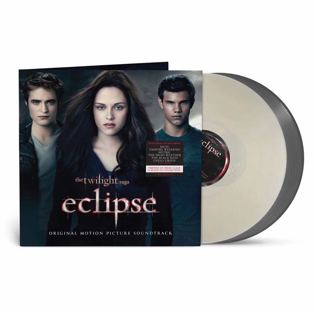 Twilight Saga Eclipse Soundtrack 2LP Milky Clear & Black Ice Vinyl NEW