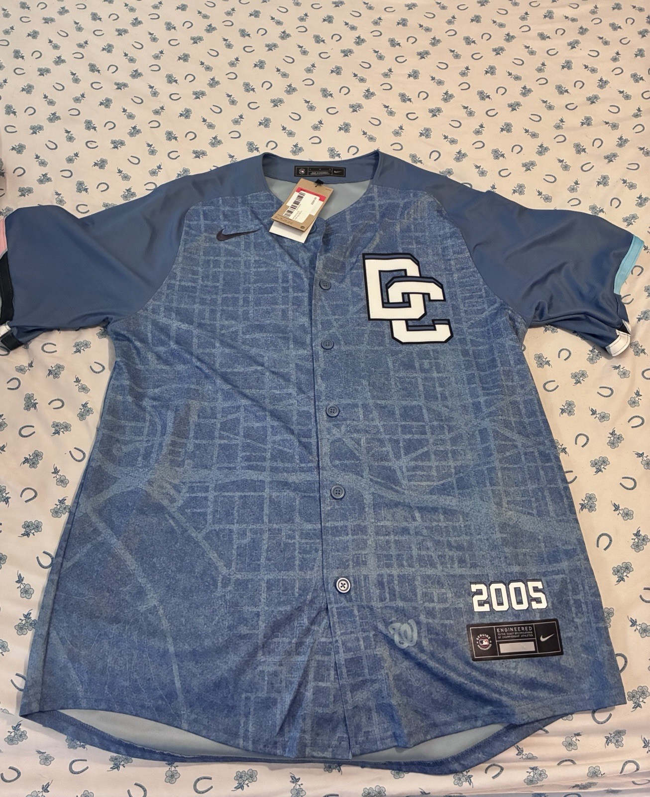 Dylan Crews City Connect Washington Nationals Jersey SZ Large New