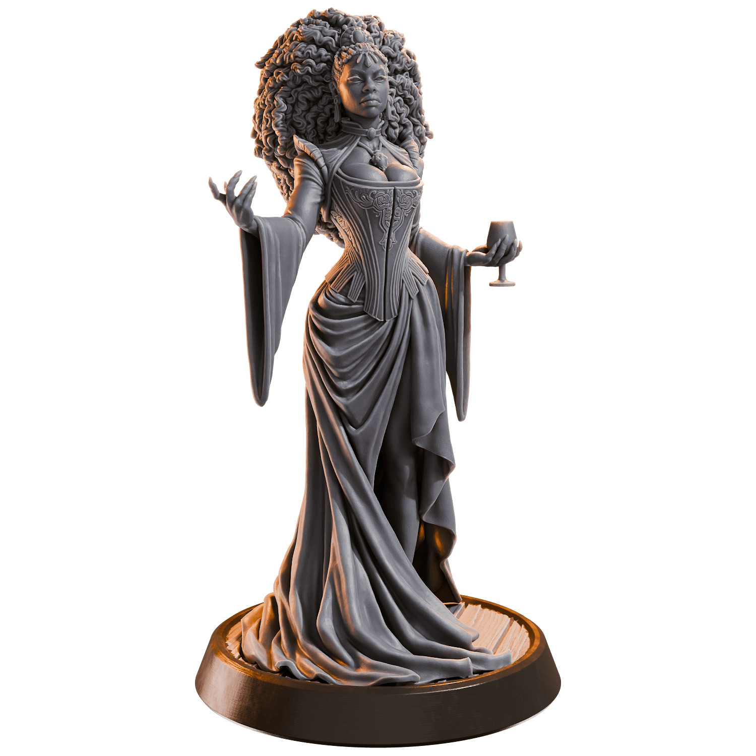 Noble Sorceress with Chalice Resin Miniature 32mm D&D Tabletop RPG Figure