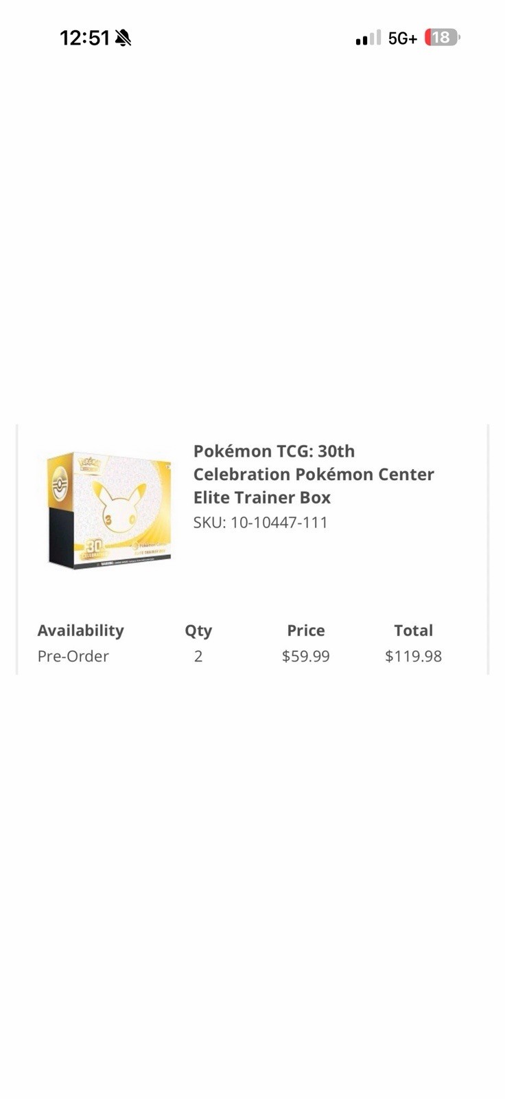 Pokemon Center 30th Anniversary ETB New Sealed Pokemon Center 30th Anniversary ETB New Sealed