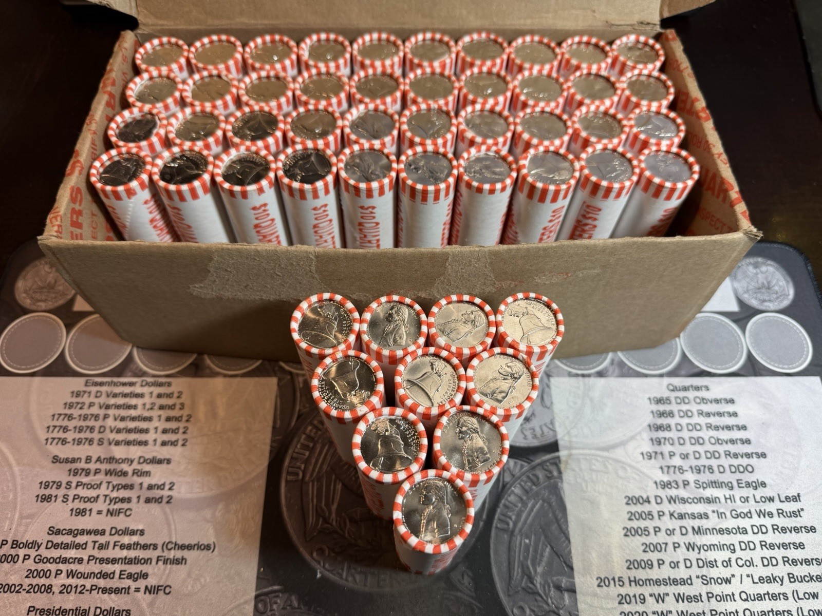 Lot of 10 2026-D Declaration Of Independence Quarter Rolls - July 4th Privy Hunt