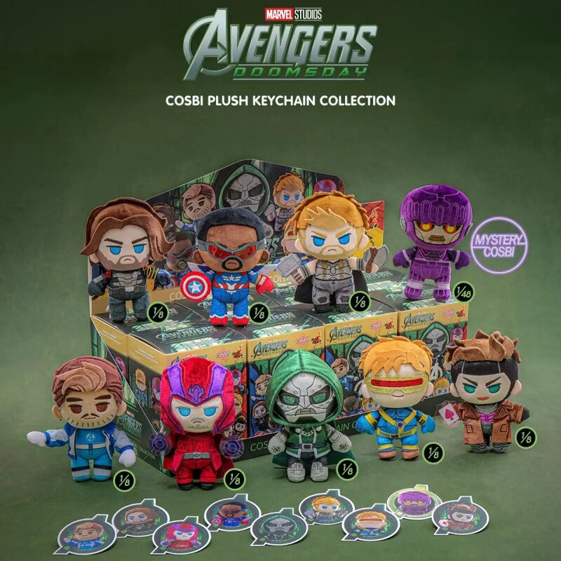 Hot Toys COSBI Avengers: Endgame Plush Toys Keychain Charm Gift Halloween