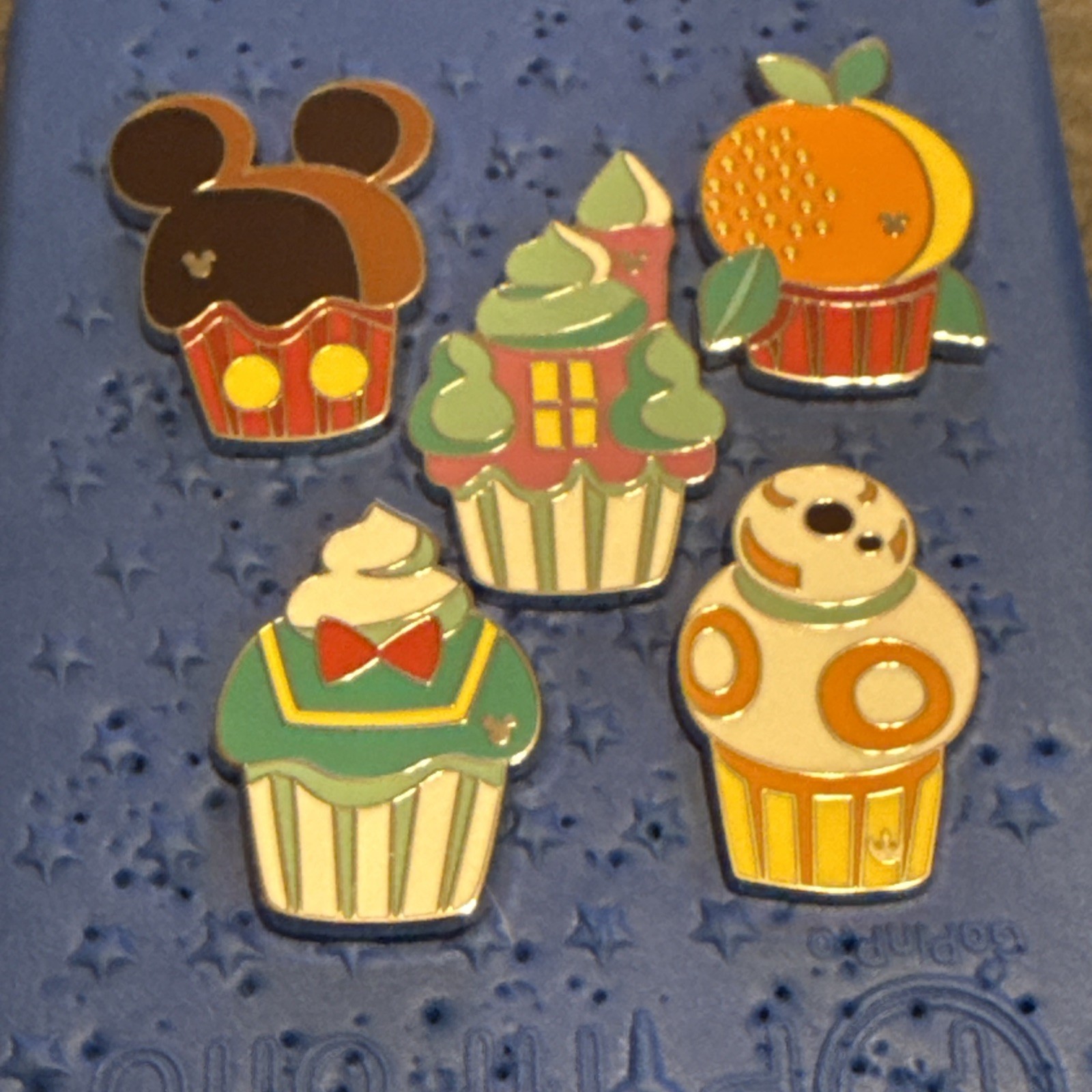 2025 Disney WDW Hidden Mickey Cupcakes Wave B Set of 5- NO CHASER