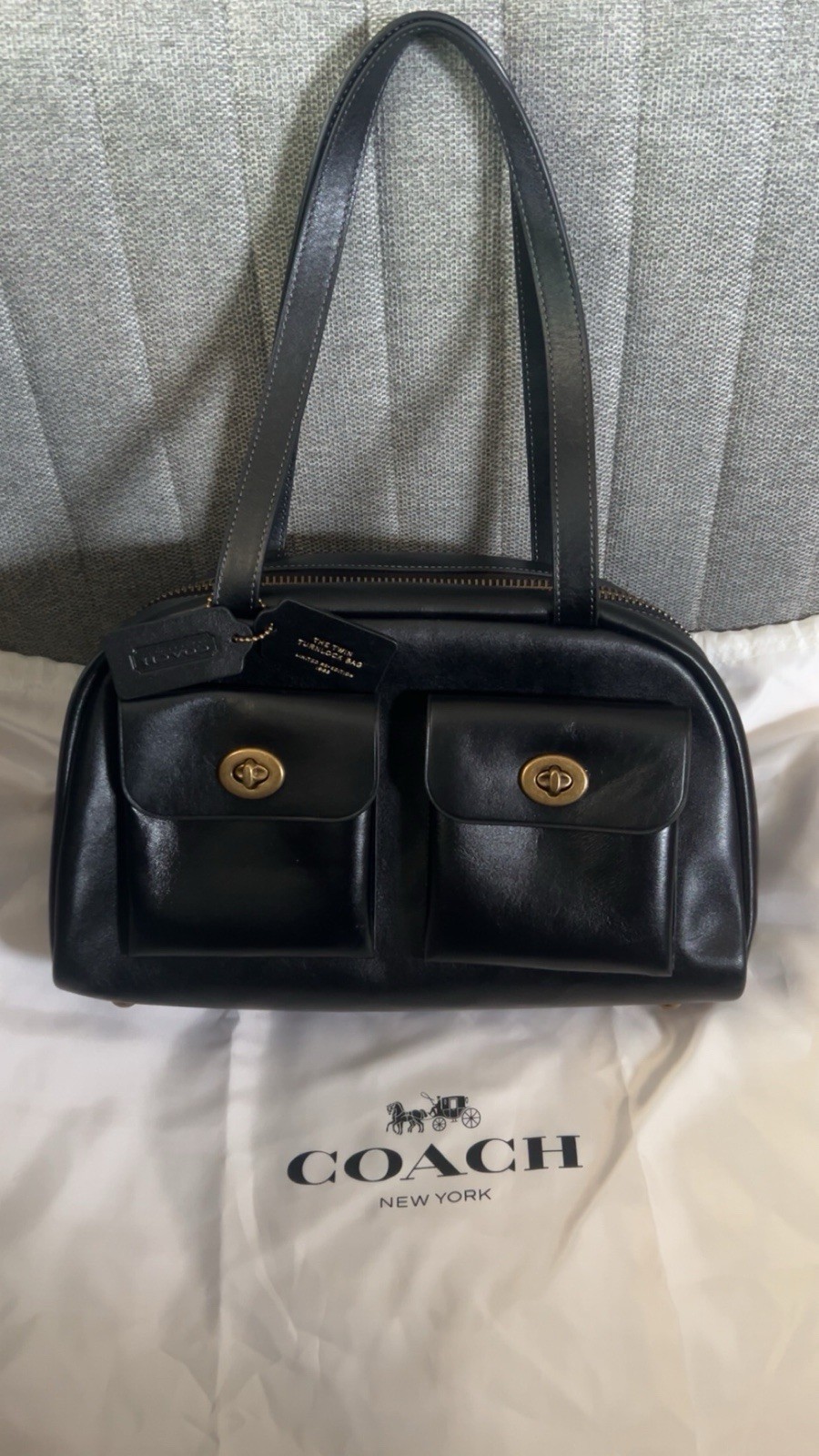Coach Twin Turnlock Bag LARGE SIZE