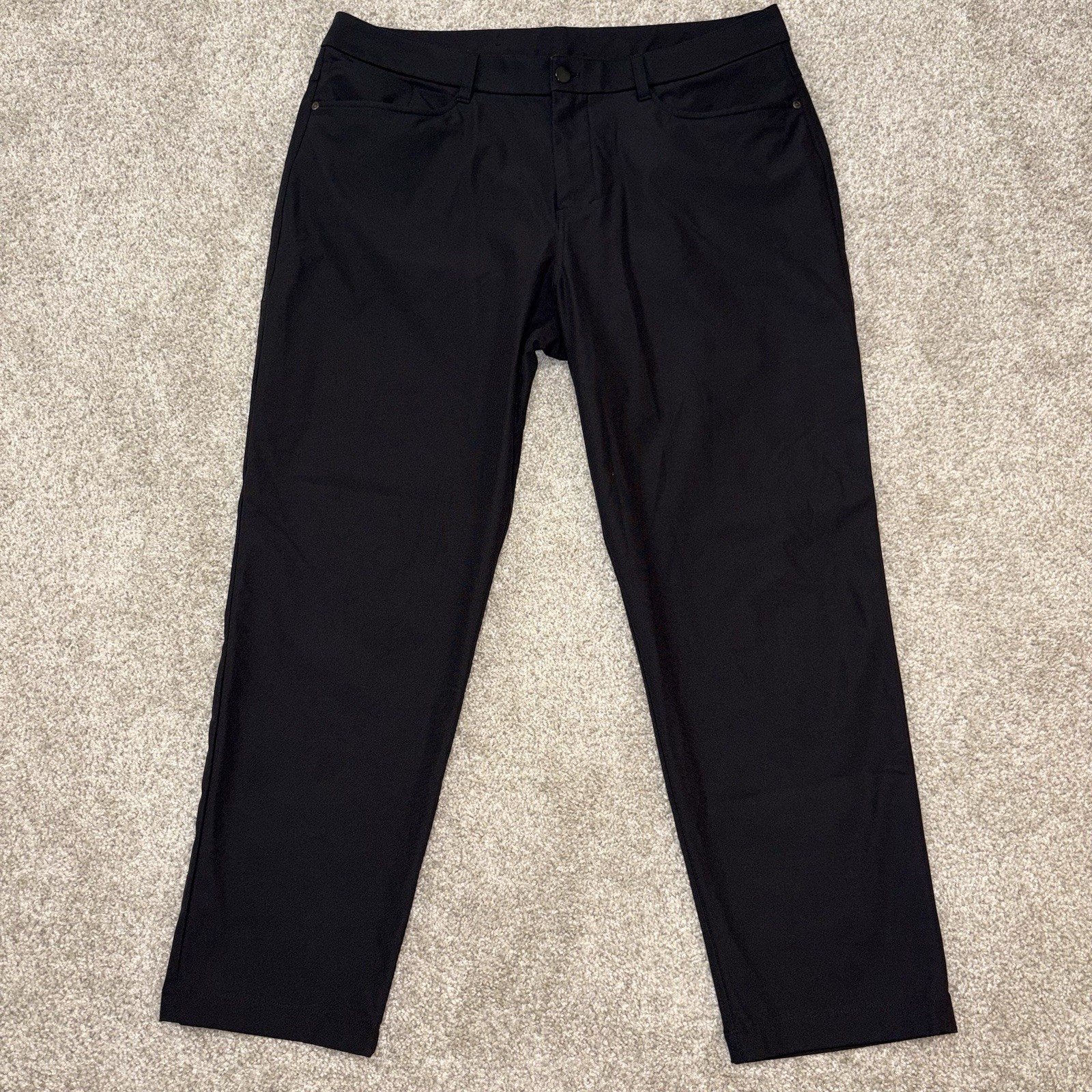 Lululemon ABC Classic Fit Pants 30” Warpstreme Mens 36 (FITS 36x28) Black Chino