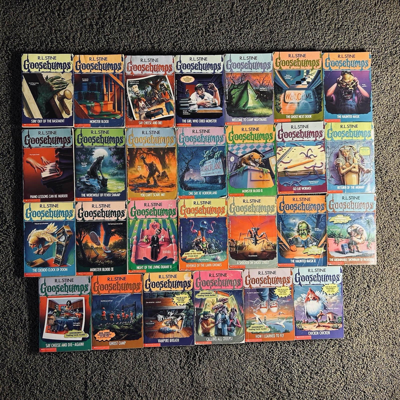 27 Goosebumps Books Lot R.L. Stine Vtg 90s #2-#53 Selected Titles First Edition 27 Goosebumps Books Lot R.L. Stine Vtg 90s #2-#53 Selected Titles First Edition