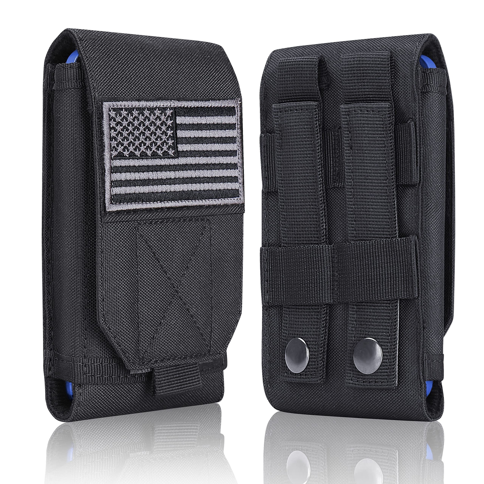 Tactical Molle Pouch Phone Case Single Layer Flag Design Molle Compatible