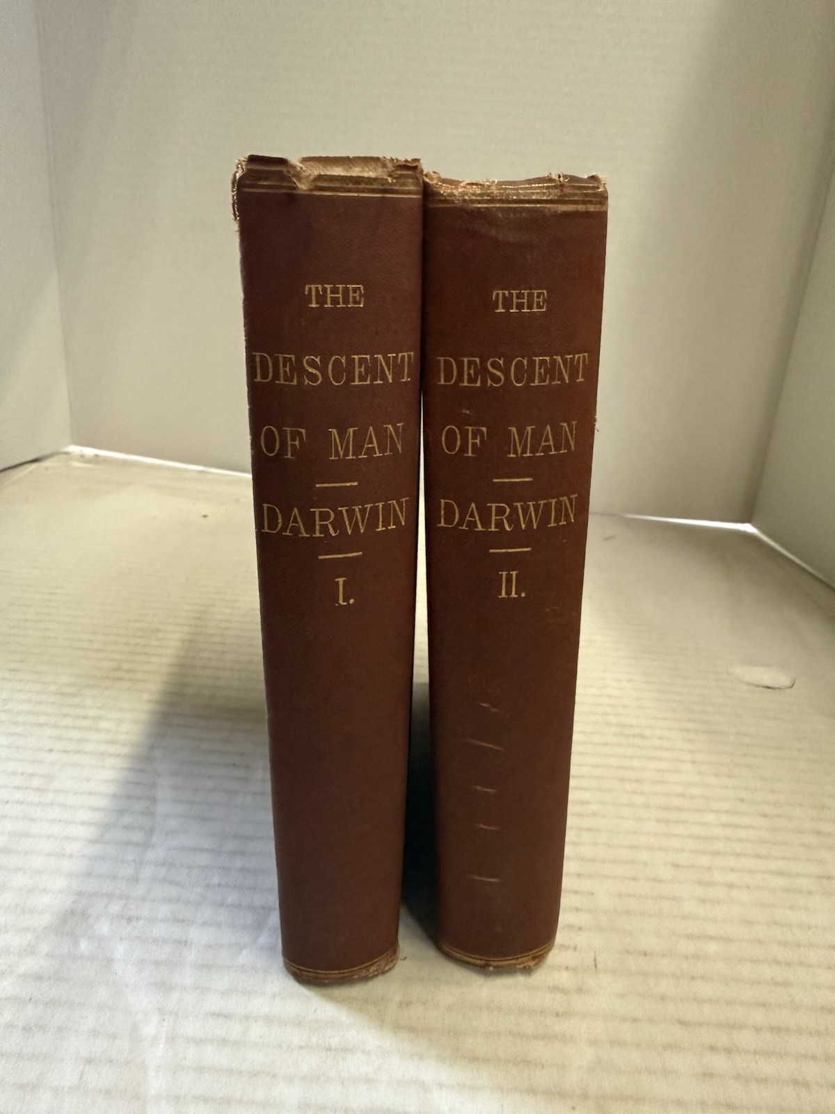 Charles Darwin The Descent of Man 1871 Rare 2 Volume Set 1st US Ed Charles Darwin The Descent of Man 1871 Rare 2 Volume Set 1st US Ed