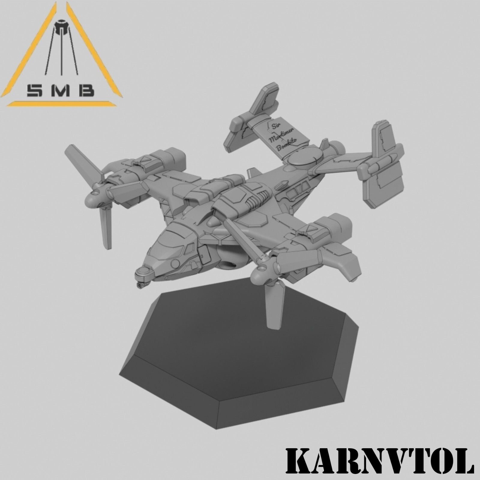 Karnvtol by Sir Mortimer Bombito, SMB. 6mm, 1/285 scale 3d print mini.