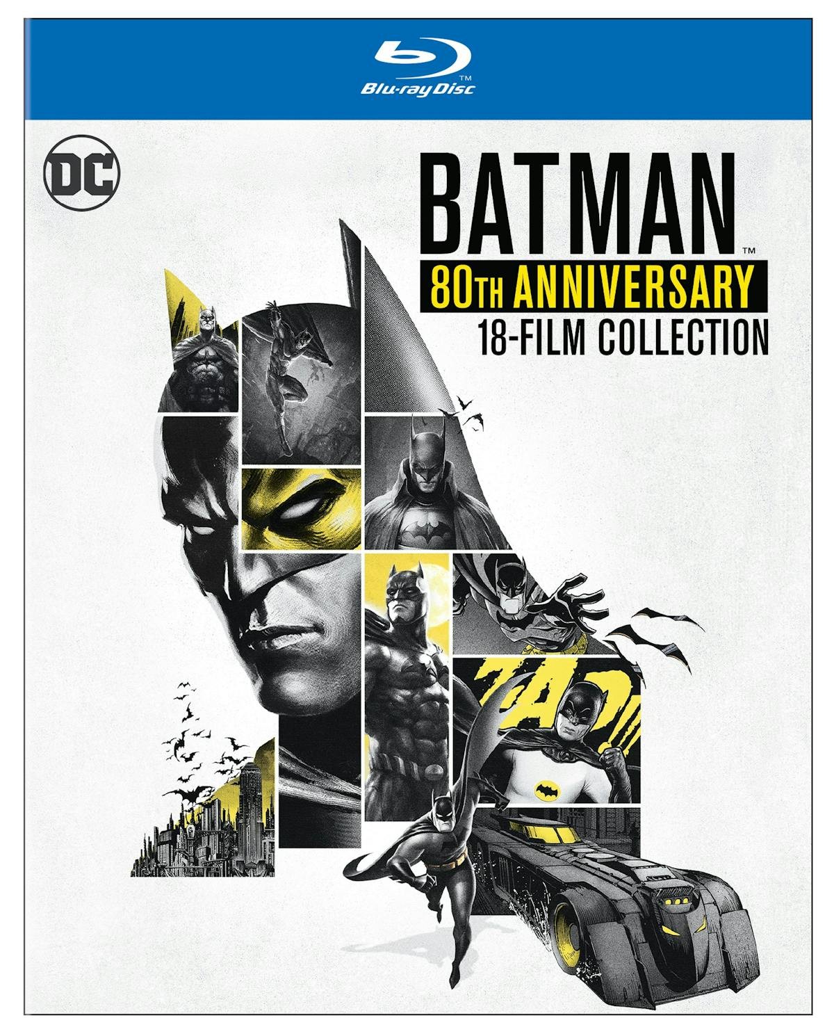 Batman 80th Anniversary Animated 18-film Collection Blu-ray NEW