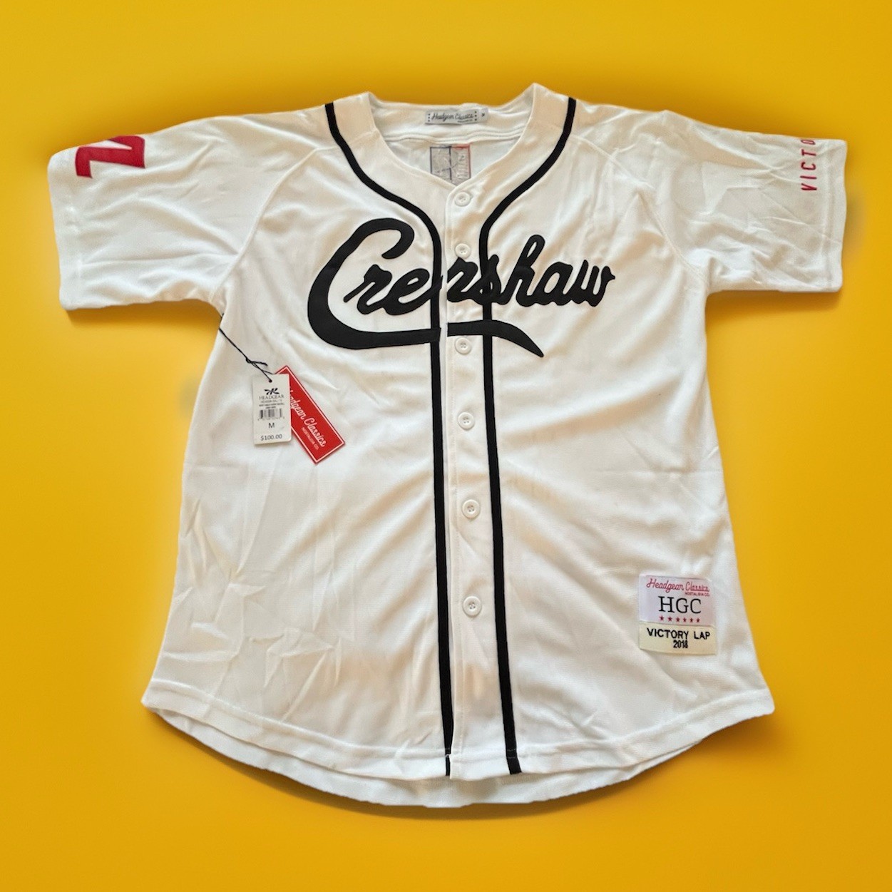 Nipsey Hustle Headgear Classics Crenshaw Victory Lane 2018 Album Jersey NWT Med Nipsey Hustle Headgear Classics Crenshaw Victory Lane 2018 Album Jersey NWT Med