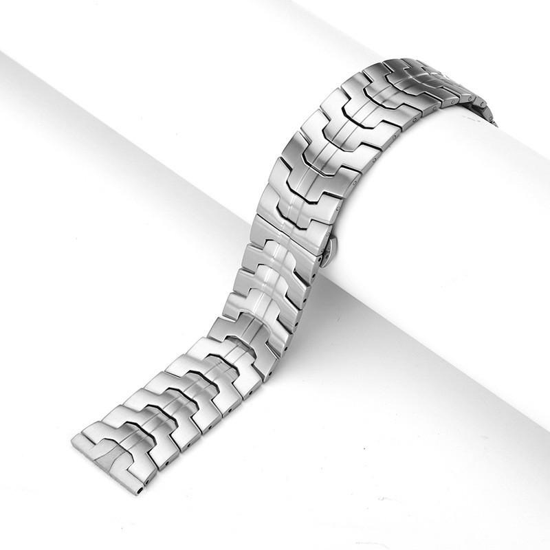 Quality Solid Stainless Steel Watch Strap Men's Fashion Metal Bracelet 20mm 22mm