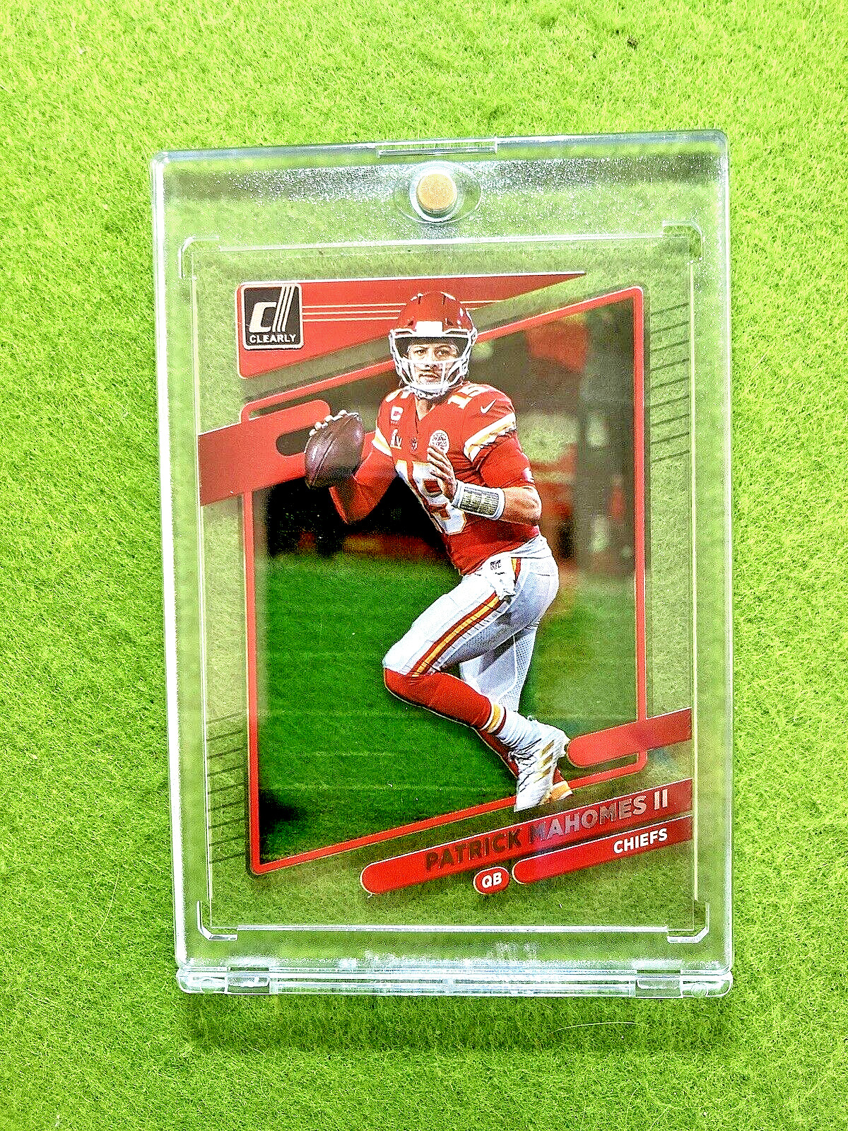 Patrick Mahomes CLEAR CARD JERSEY #15 CHIEFS  2021 Panini Clearly Clear