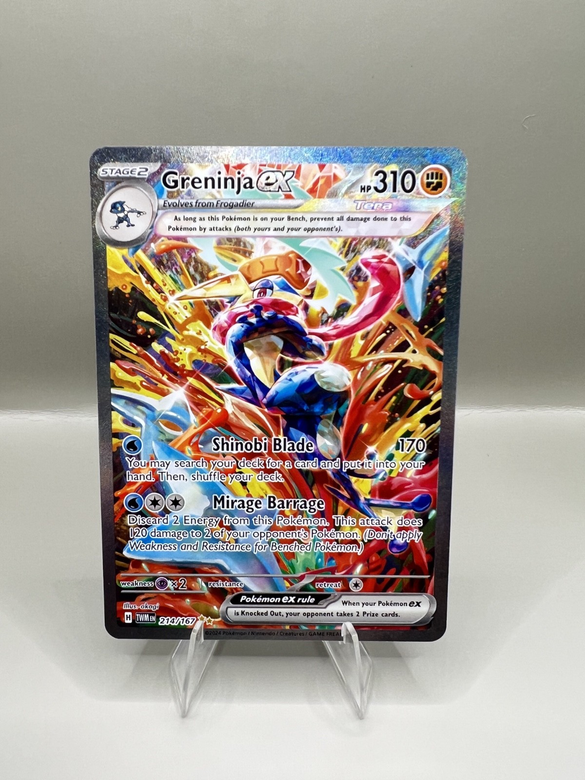 Greninja EX 214 Twilight Masquerade: PSA Contender