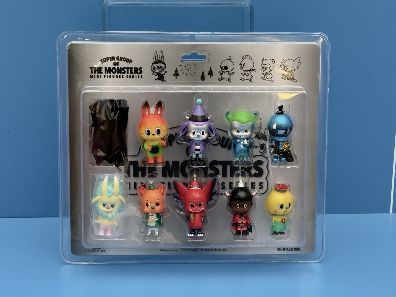 How2Work The Monsters Labubu Super Group Mini Figures Series BLISTER MINT How2Work The Monsters Labubu Super Group Mini Figures Series BLISTER MINT