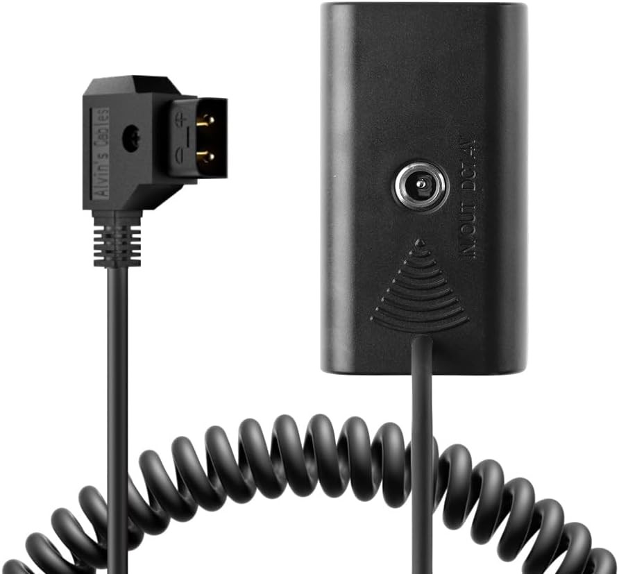 NP F550 Dummy Battery to DTap Coiled Power Cable for Sony NP F970 Atomos Ninja V NP F550 Dummy Battery to DTap Coiled Power Cable for Sony NP F970 Atomos Ninja V