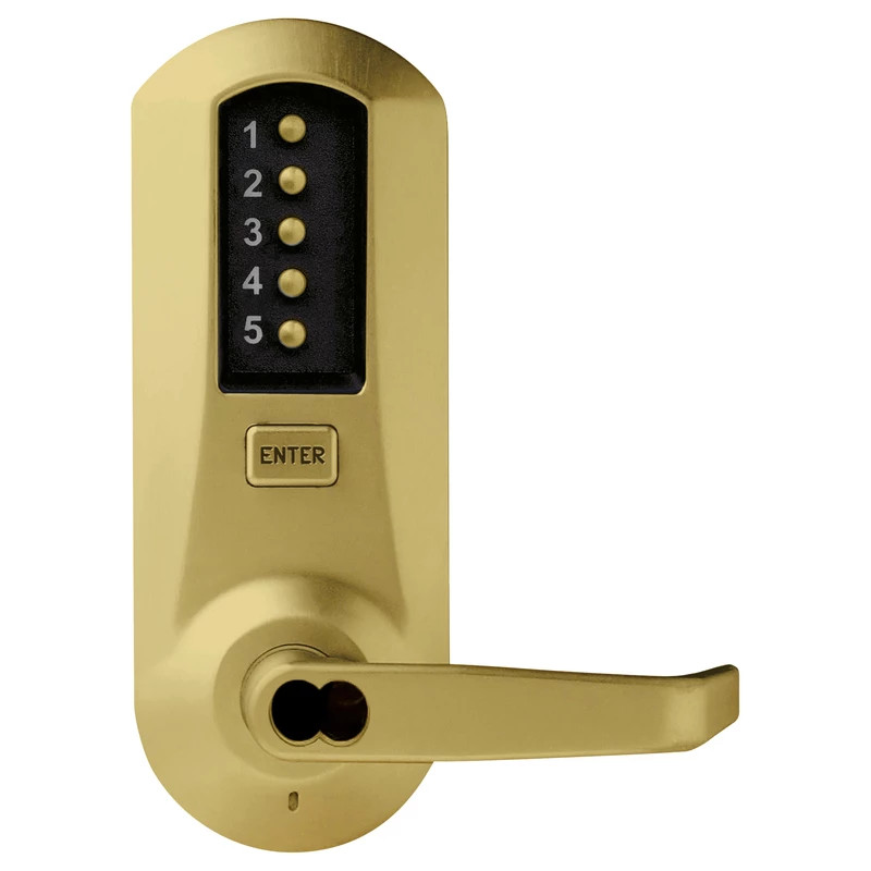 Kaba Access E-Plex 5000 Series electronic cylindrical lock with Winston lever