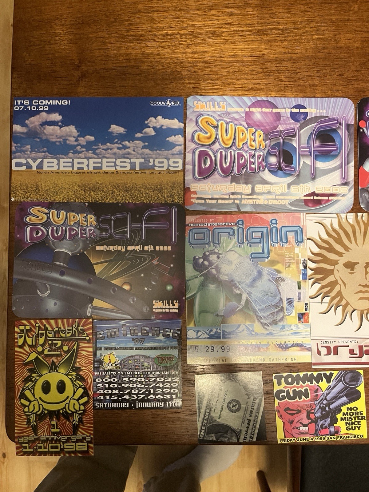 Lot Original Vintage Rave/Event Flyers & Cards Cyberfest \'99 Origin Super Duper Lot Original Vintage Rave/Event Flyers & Cards Cyberfest \'99 Origin Super Duper
