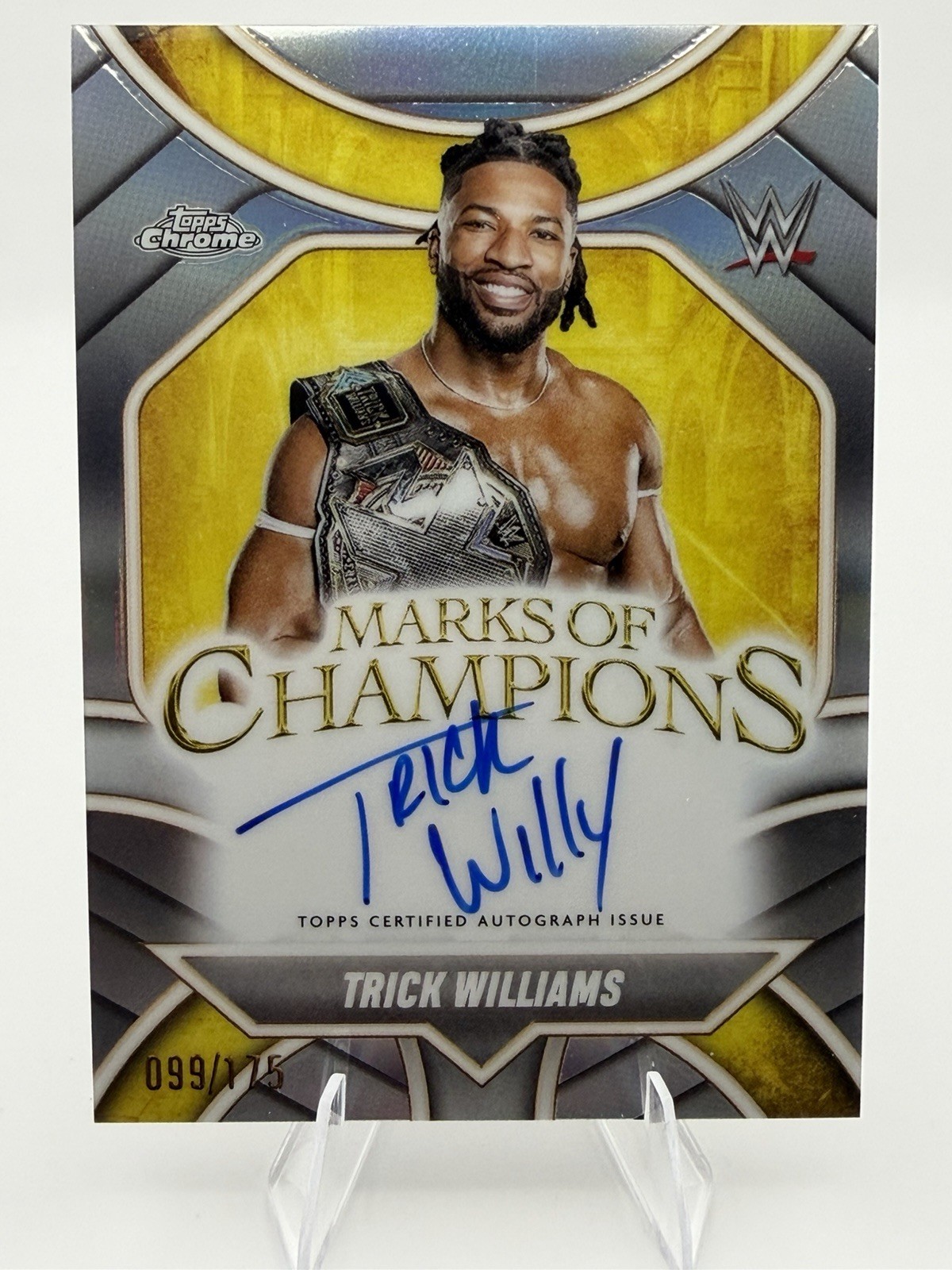 2025 Topps Chrome WWE - Marks of Champions Auto Trick Williams Refractor /175 