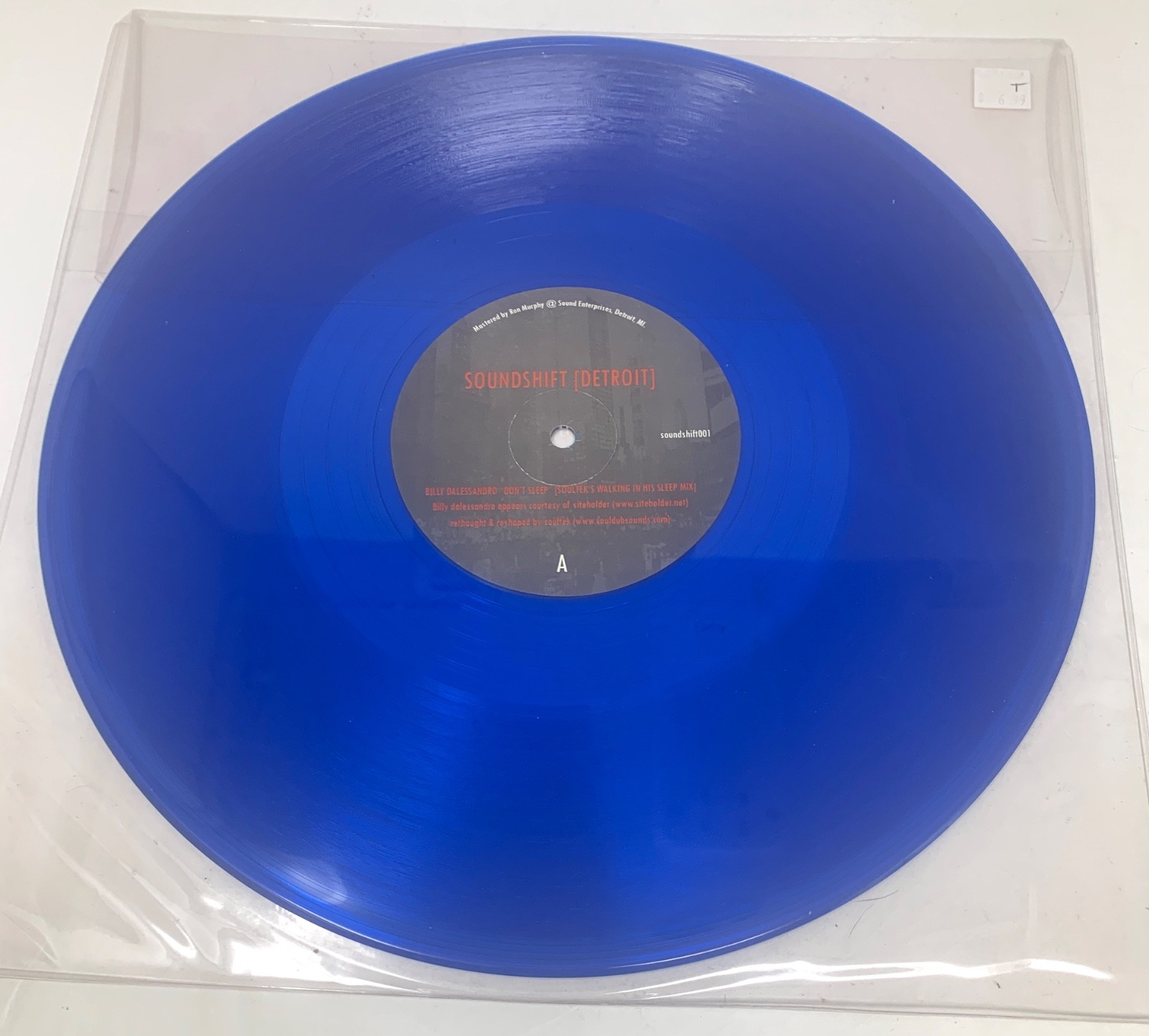 Billy Dalessandro/Soundshift - Don\'t Sleep/Drifting Into View USA BLUE Vinyl 12\ Billy Dalessandro/Soundshift - Don\'t Sleep/Drifting Into View USA BLUE Vinyl 12\