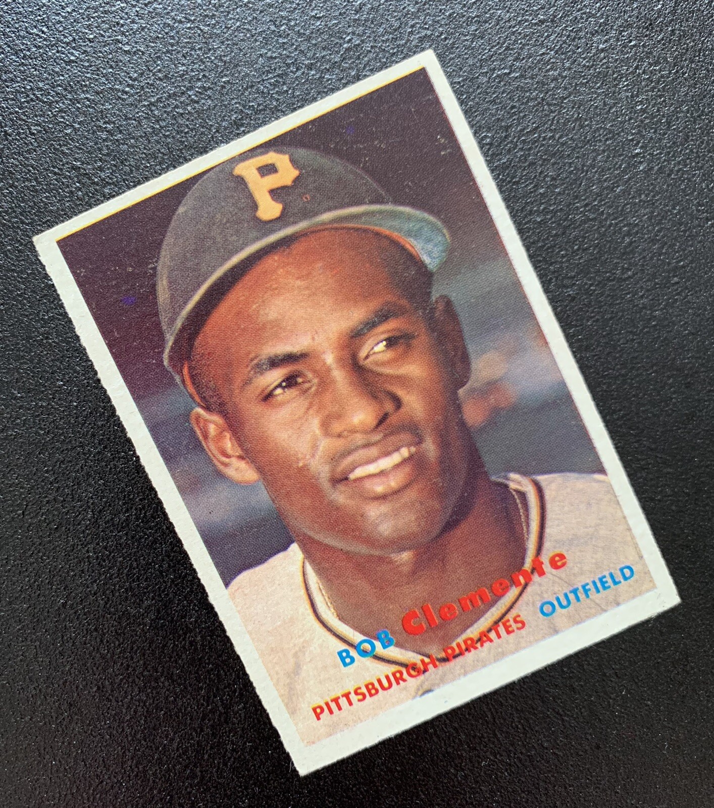 1957 TOPPS Roberto Clemente Pittsburgh Pirates #76 Baseball Card Bob