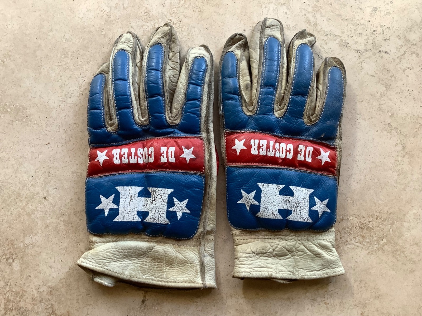 Torsten Hallman Roger De Coster Vintage Leather Motocross Gloves