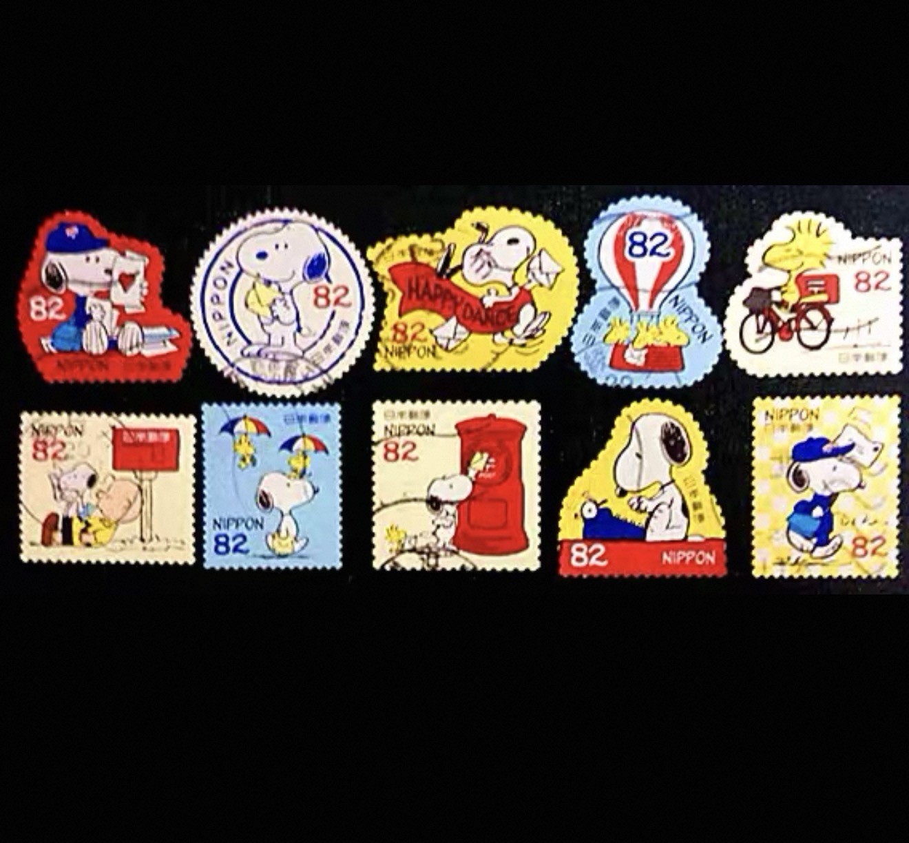 HDDM30 Stamp 2017 #1 SNOOPY / PEANUTS POSTAGE STAMPS  set of 10