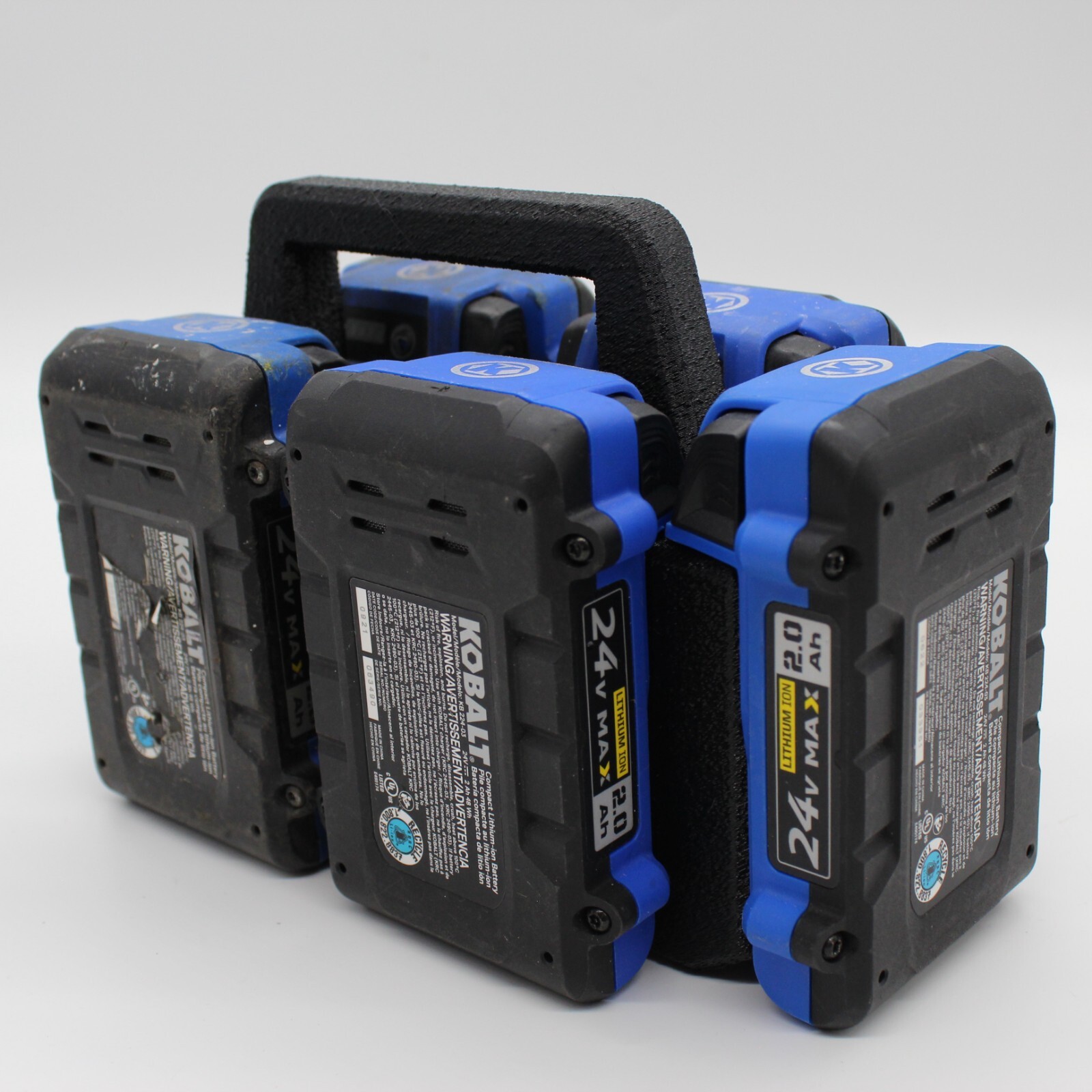 Kobalt 24 volt 6 Slot Battery Caddy Carrying Case Battery Holder
