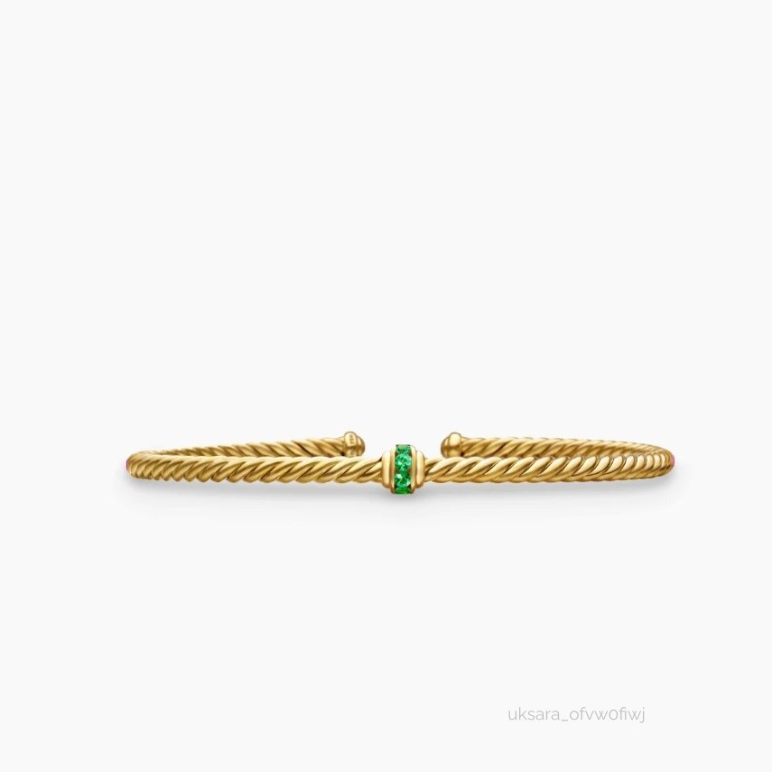 NEW Cable Classics Center StationDYurrmanBracelet in 18K Yellow Gold size M NEW Cable Classics Center StationDYurrmanBracelet in 18K Yellow Gold size M