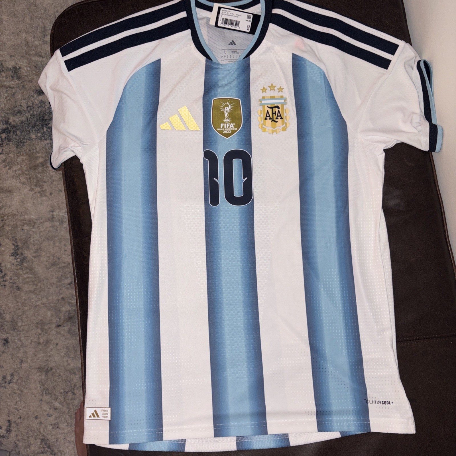 Lionel Messi Argentina Adidas 2026 Home On-Field Authentic Sz L KH3934 MSRP 180