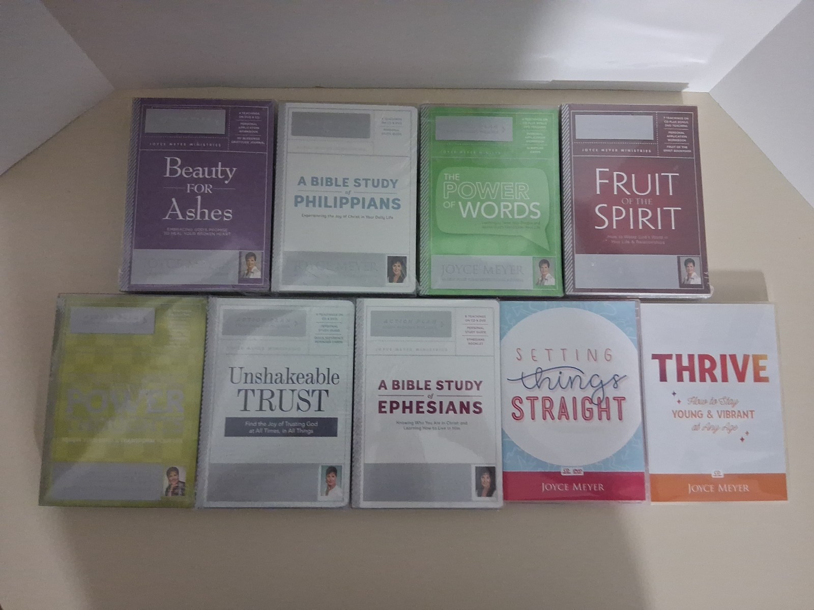 Lot of 9 Joyce Meyer Action Plan & Bible Study Teachings CD & DVD 7 Brand New 