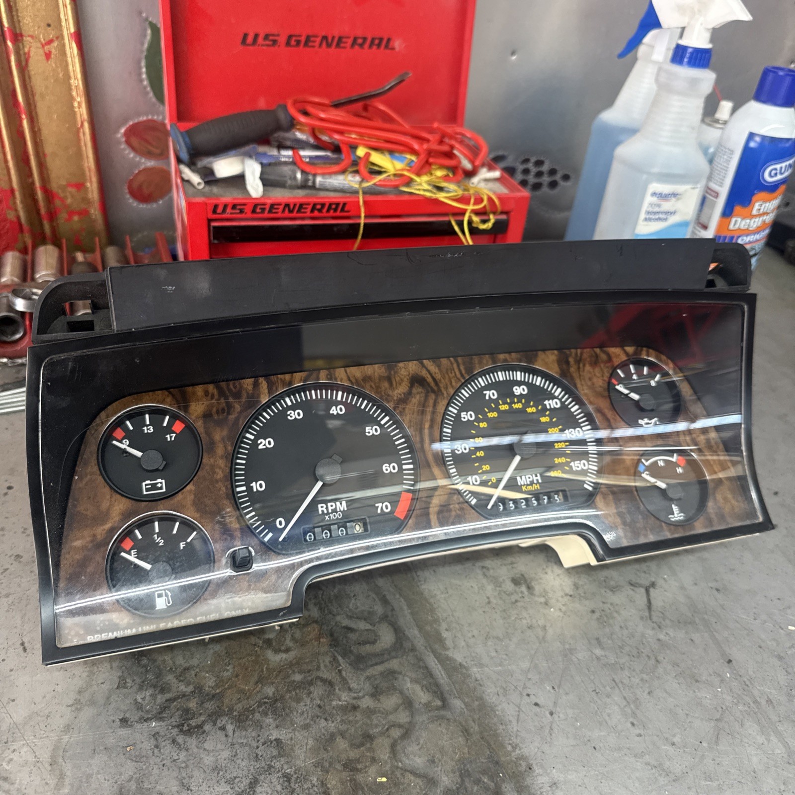 1992 - 1996 Jaguar XJS Speedometer Instrument Gauge Cluster DAC 11187 OEM 28k