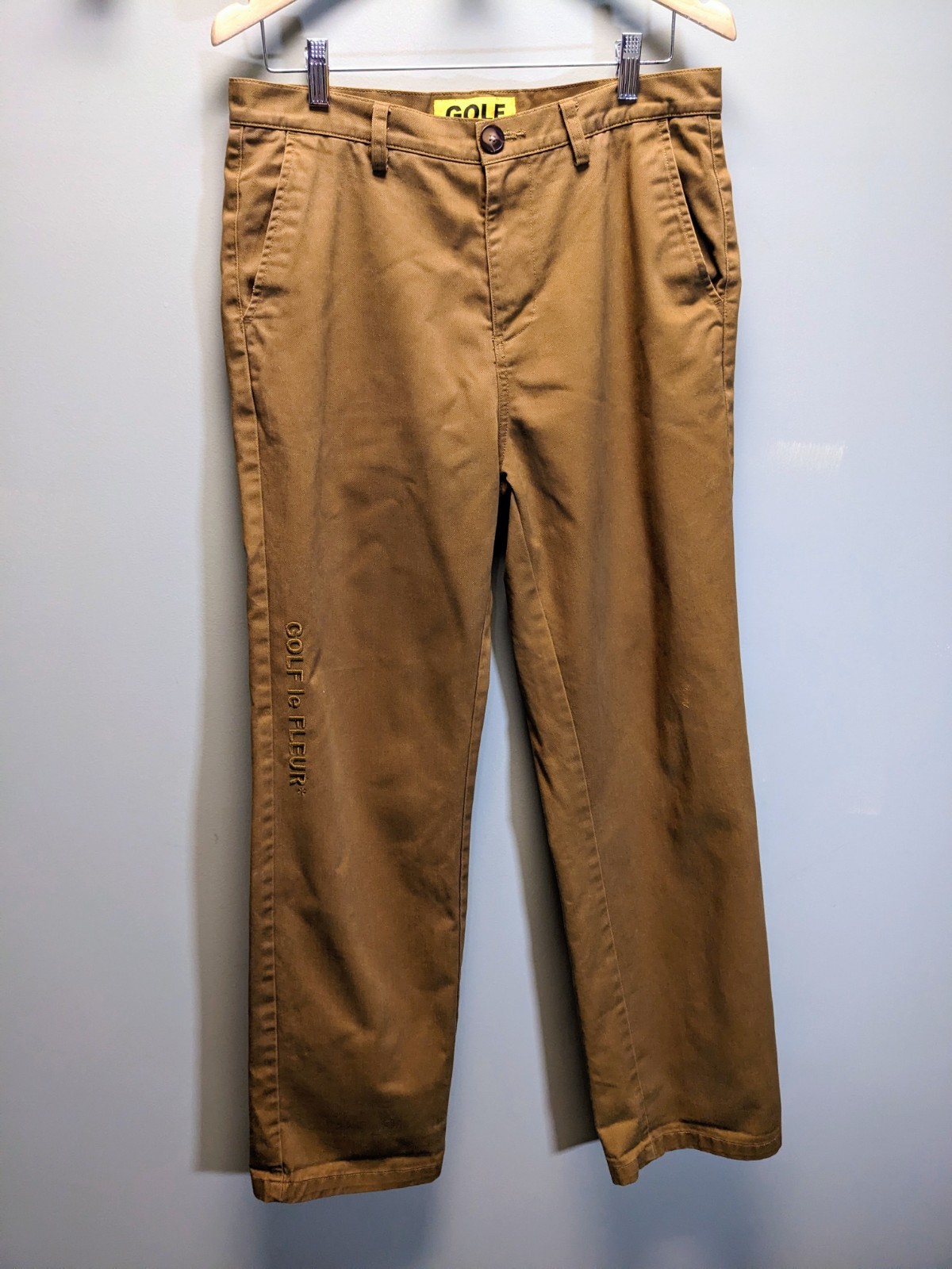 Golf Wang Golf Le Fleur Pants 33x30.5 Tan Brown Skateboarding Preppy GUC