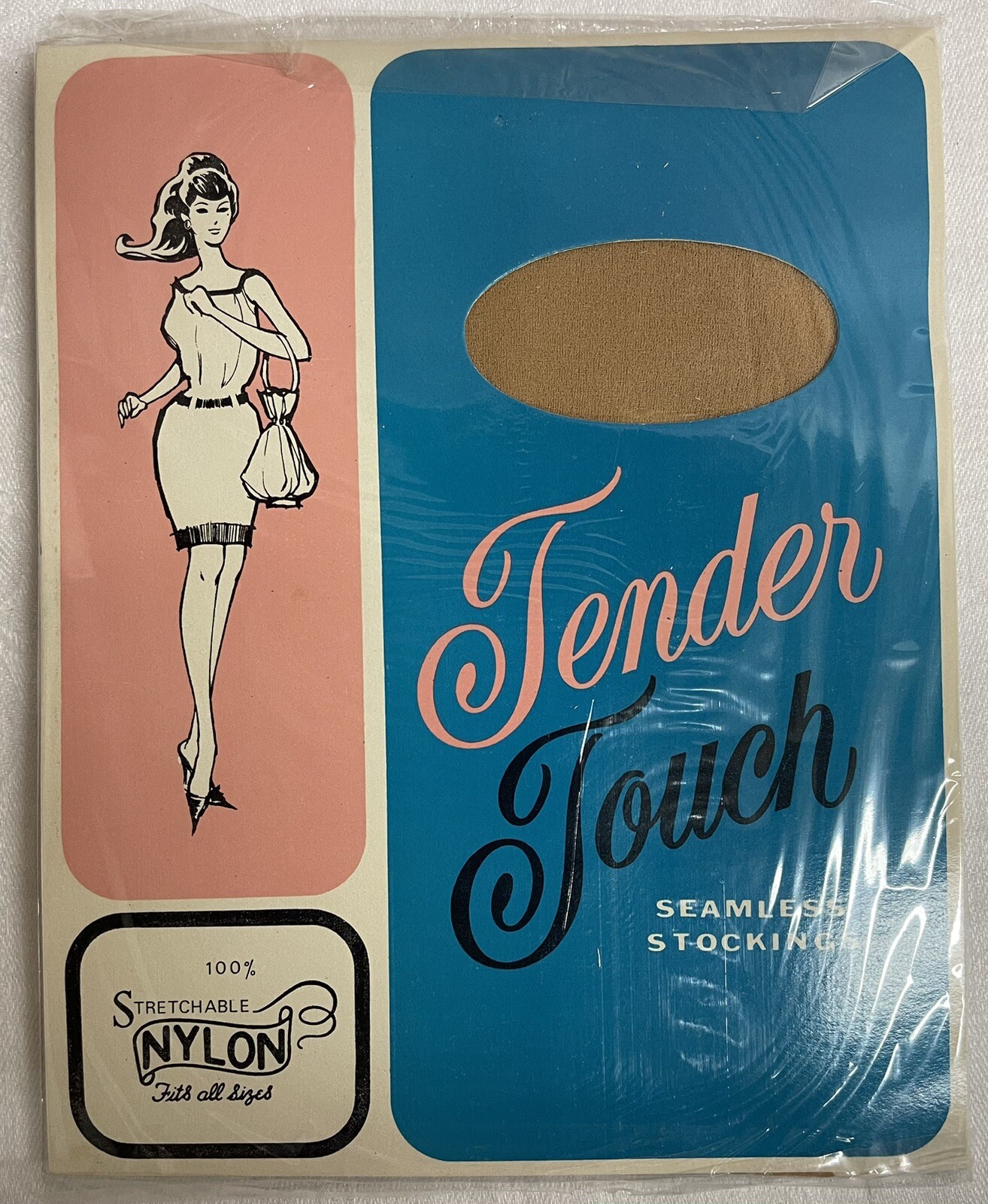 1950s Nylon Stockings Tender Touch Sealed Seamless Deadstock Vintage NOS 1950s Nylon Stockings Tender Touch Sealed Seamless Deadstock Vintage NOS