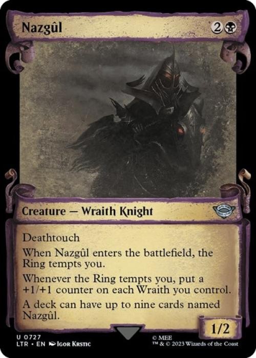 MTG English Nazgul (0727) (Showcase Scrolls) NM Foil