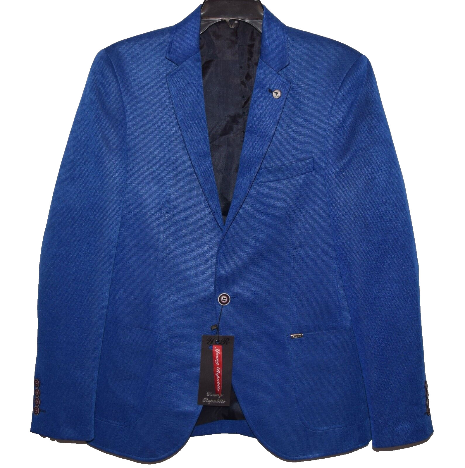 NWT YOUNG REPUBLIC Kartela Men\'s Blue Pamuk Polyester Blazer Size US S