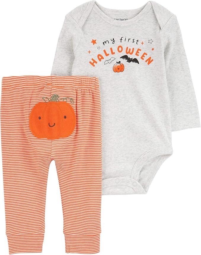 Carter's My First Halloween Bodysuit Pants Outfit, Baby Unisex, 9 months Carter's My First Halloween Bodysuit Pants Outfit, Baby Unisex, 9 months
