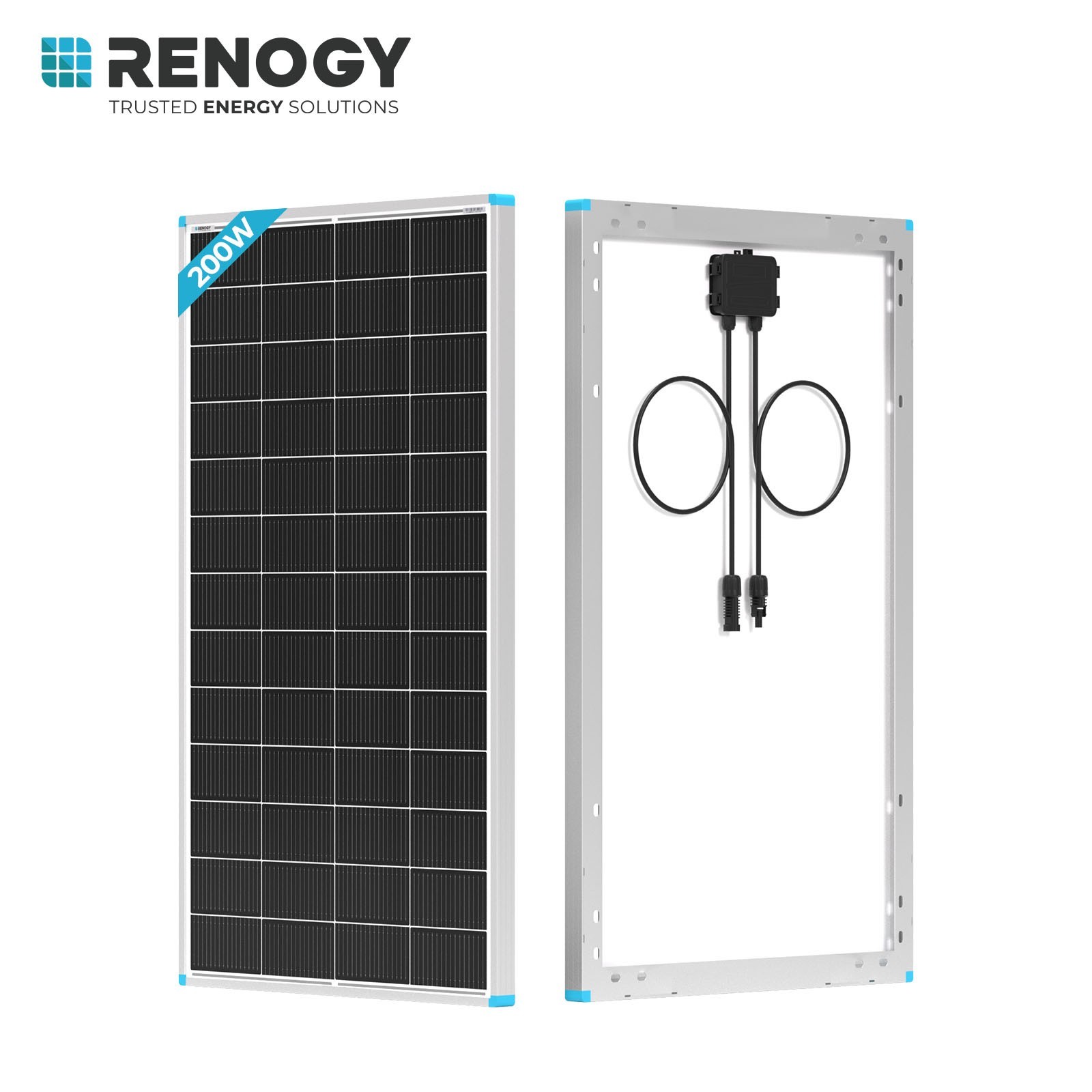 Renogy Solar Panel 200W Watt 24V Monocrystalline PV Off-Grid Power Module Renogy Solar Panel 200W Watt 24V Monocrystalline PV Off-Grid Power Module