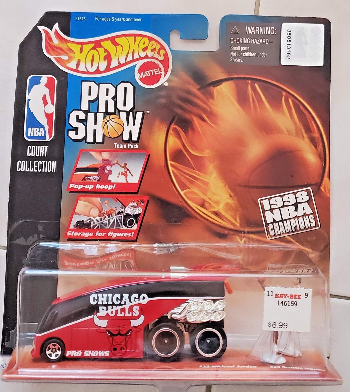 Hot Wheels 1998 -Chicago Bulls-Michael Jordan-Scottie Pippen NEW NM NBA DA BULLS