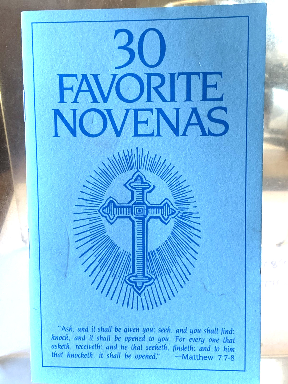 Thirty Favorite Novenas by TAN Books (1975 TAN) original imprimatur 1962