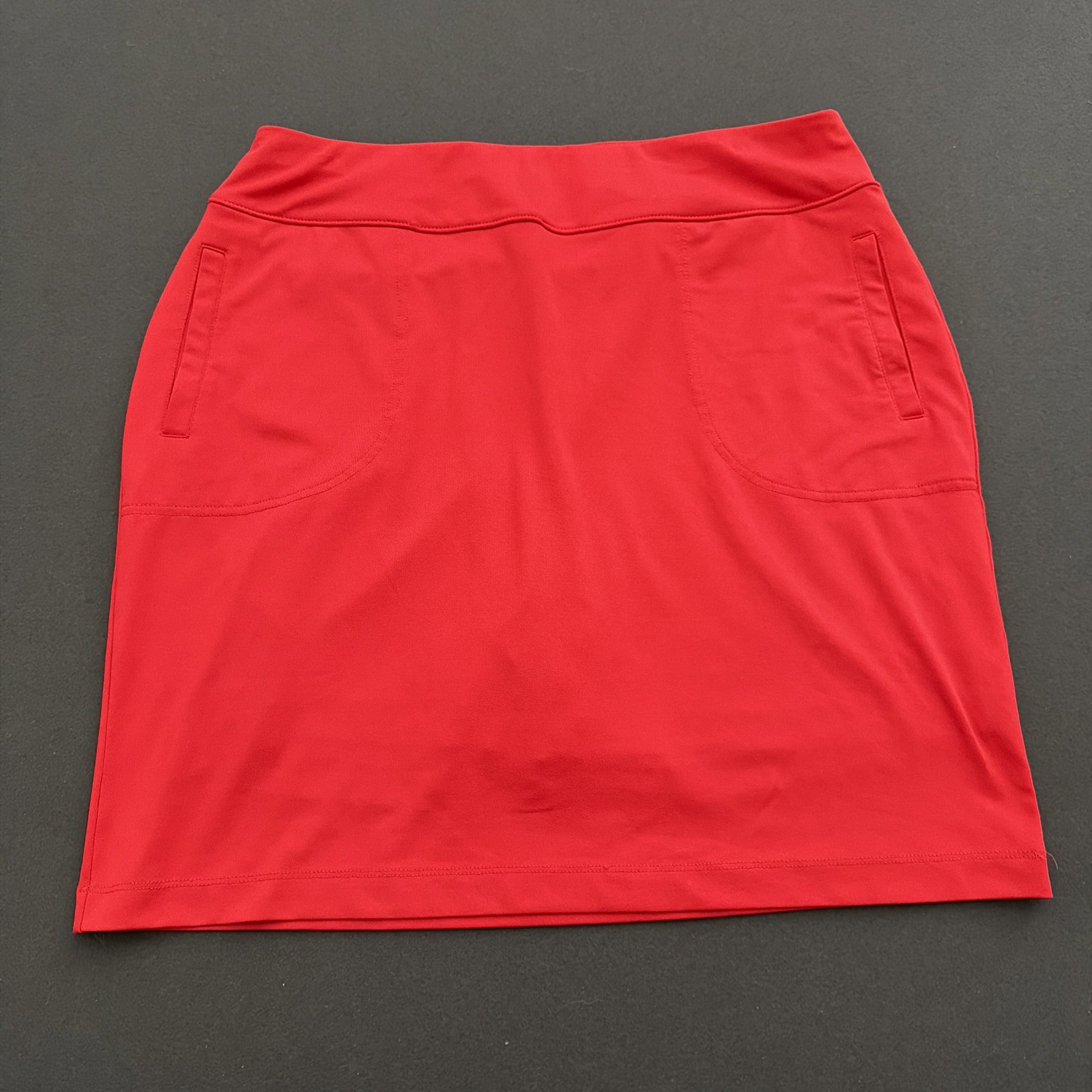 Weekends by Chico\'s Women\'s Athletic Skort Red Size 1 (Medium) Pockets Pull-On Weekends by Chico\'s Women\'s Athletic Skort Red Size 1 (Medium) Pockets Pull-On