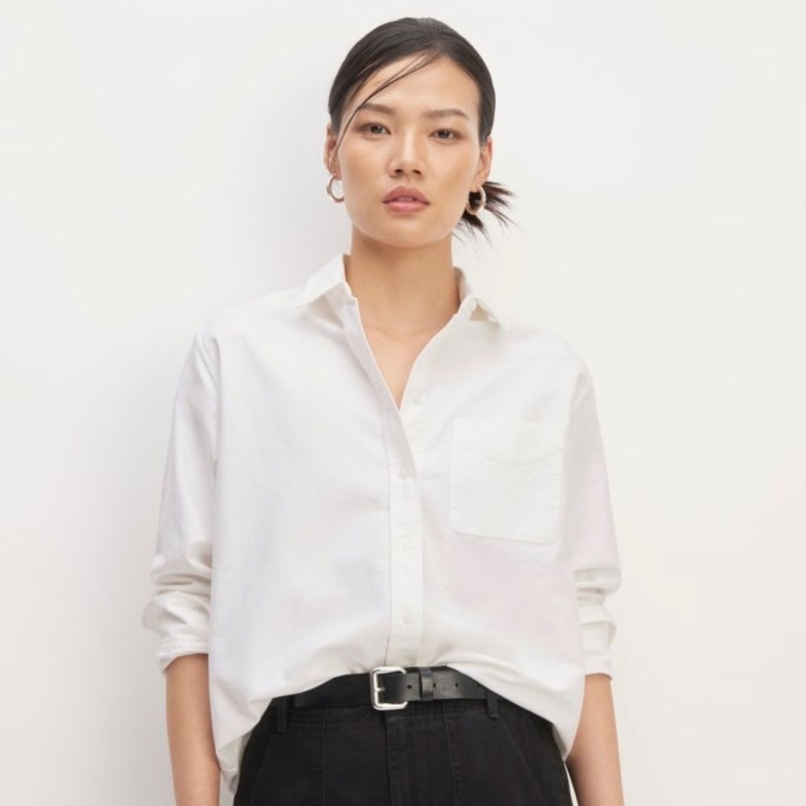 NWT Everlane ‘The Relaxed Oxford Shirt’ in White Size 4